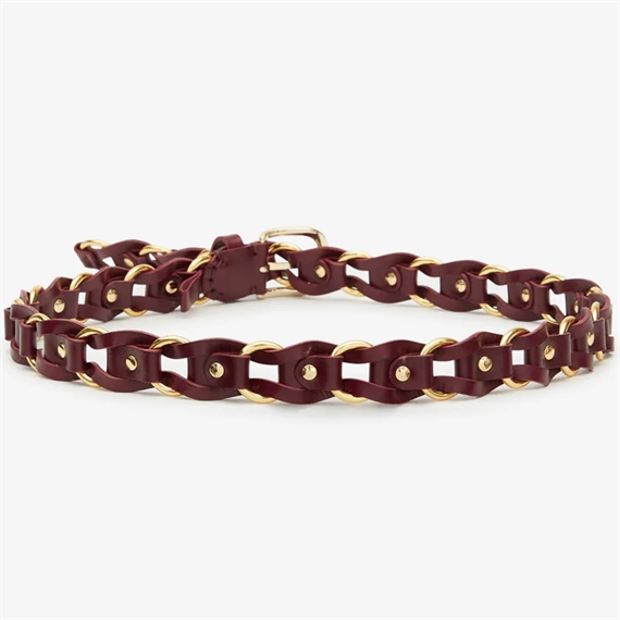 Isabel Marant Bali Bælte, Burgundy/Gold